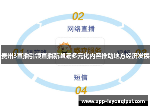 贵州3直播引领直播新潮流多元化内容推动地方经济发展
